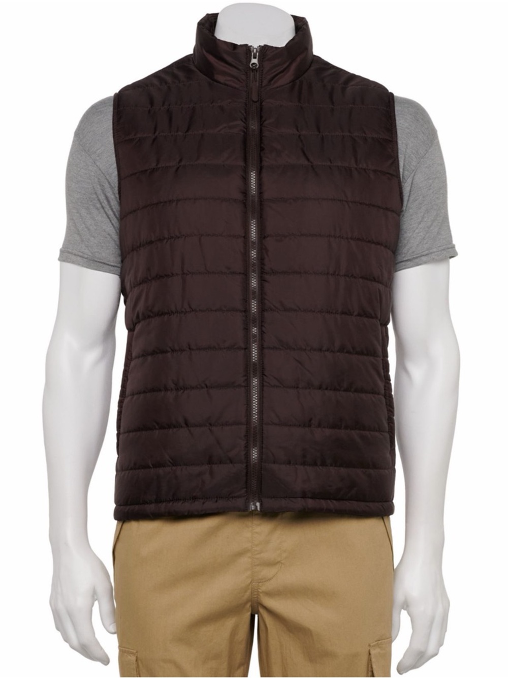 NWT Sonoma Men’s Brown Puffer Vest